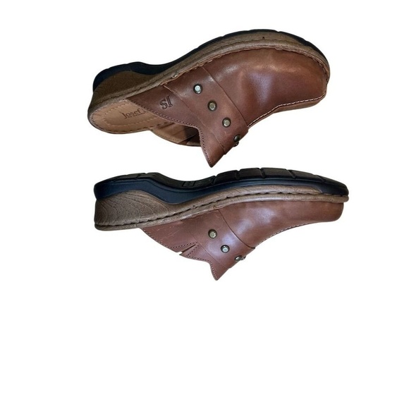 Josef Seibel Women's Mule Clogs Brown Studded Slip-On Size 9 US. EUC - Picture 6 of 8
